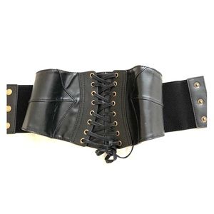 Elastic Fashion Belt (EUC) Leather Imitation